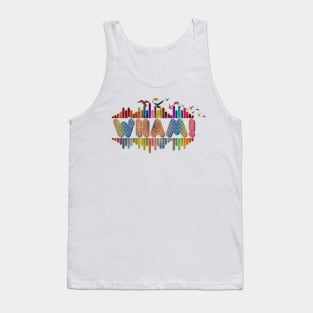 Tone Color Wave With Name-Wham! Tank Top